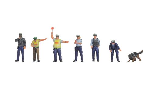NOCH 35011 Polizisten, blaue Uniform (Spur H0)