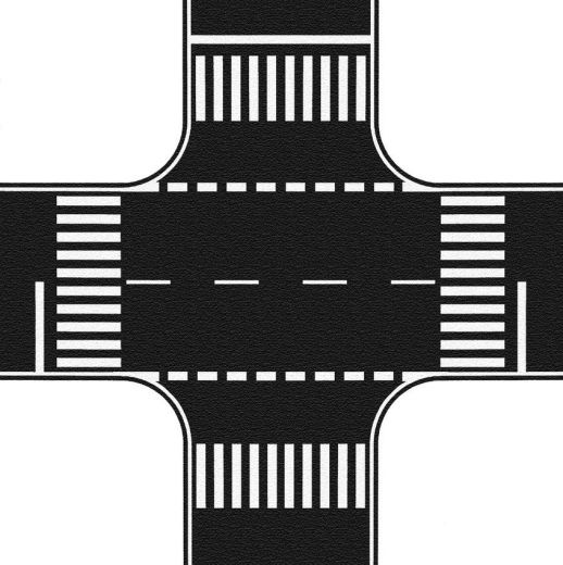 NOCH 60712 Kreuzung, Asphalt, 22 x 22 cm (Spur H0)