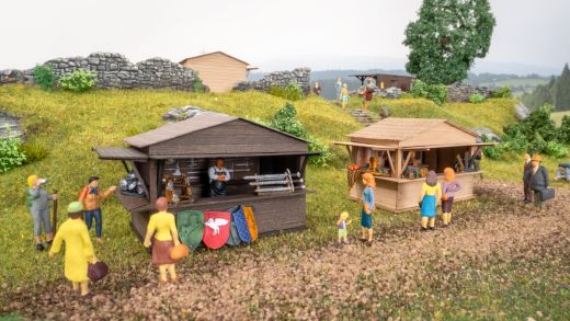 NOCH 65618 Themen-Set Mittelaltermarkt (Spur H0)