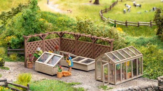 NOCH 66805 HO L-C Deko-Set Im Garten (Spur H0)