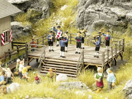 NOCH 66826 Festbühne mit micro-sound Bla (Spur H0)