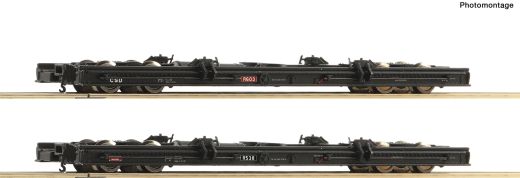 Roco 34068 2er Set Rollwagen (Spur H0e)