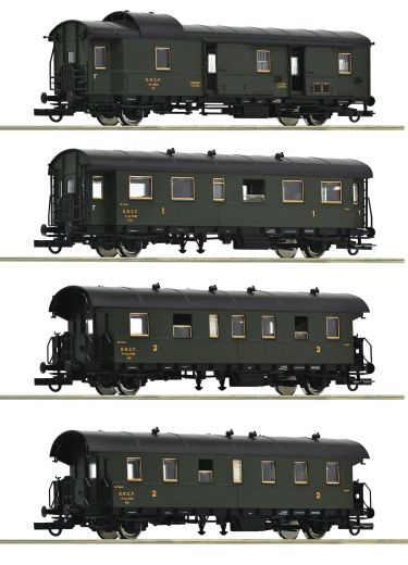 Roco 6200055 4er Set Pers.Wag. SNCF (Spur H0)