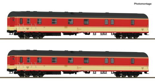 Roco 6200180 2er Set Bahnpostwagen OBB Jaf (Spur H0)