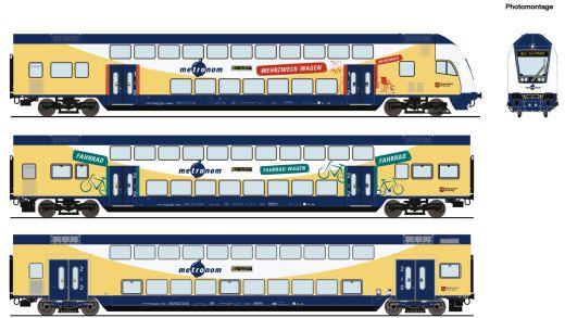 Roco 6220105 3er Set Dosto Metronom AC (Spur H0)