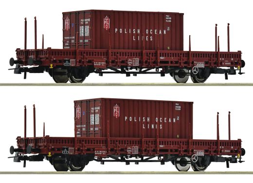 Roco 6600006 2er Set Rungenwag.Ks+CT PKP (Spur H0)