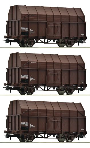 Roco 6600056 3er Set Sagespanewag. OBB (Spur H0)