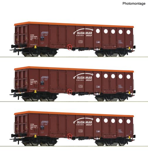 Roco 6600087 3er Set Eas Budamar (Spur H0)