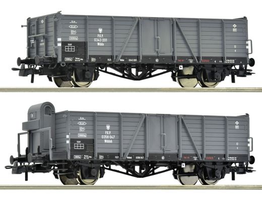 Roco 6600216 2er Set offene Guterwagen Wdd (Spur H0)