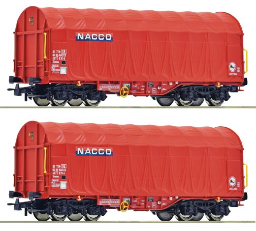 Roco 6600226 2er Set Schiebeplanenwagen Na (Spur H0)