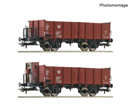 Roco 6600253 2er Set offene Guterwagen Omm (Spur H0)