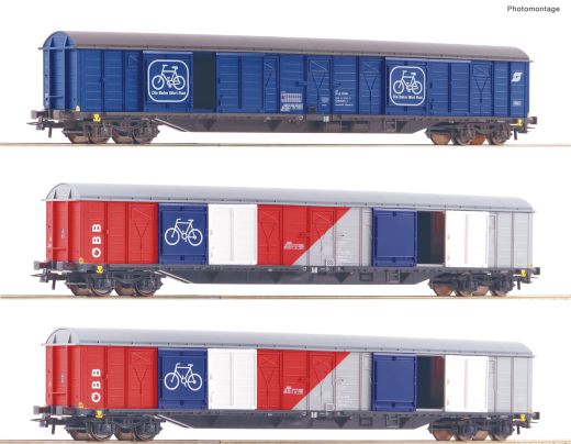 Roco 77022 3er Set Fahrradtransp. OBB (Spur H0)