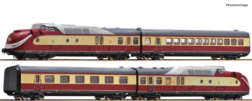Roco 7710002 4er Set Gasturbzug BR 602 DB (Spur H0)