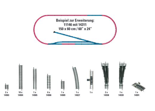 TRIX T14311 Gleis-Ergänzungspackung H1 (Spur N)