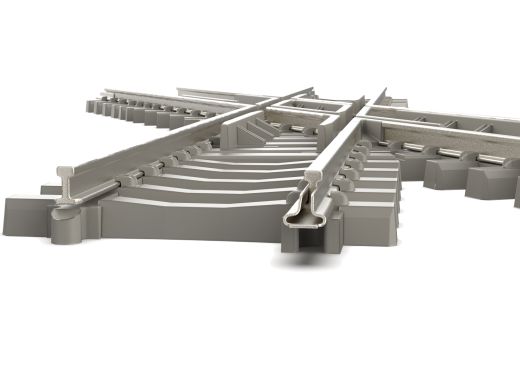 TRIX T14558 Kreuzung m.Betonschw.30° (Spur N)