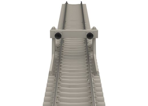 TRIX T14591 Prellbock mit Betonschwellen (Spur N)
