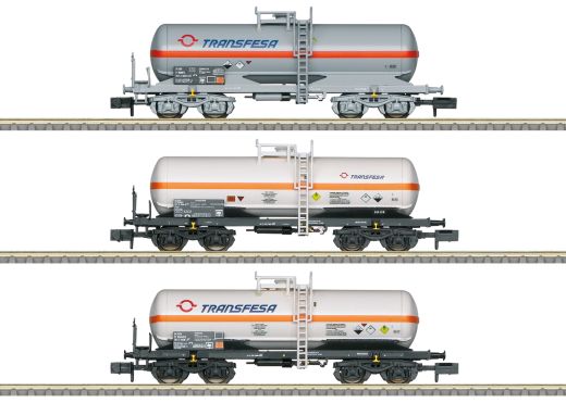 TRIX T18267 Kesselwag.-Set Transfesa (Spur N)