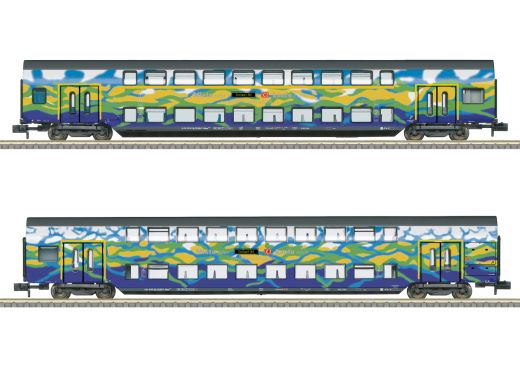 TRIX T18298 Doppelstockwagen-Set Touristi (Spur N)
