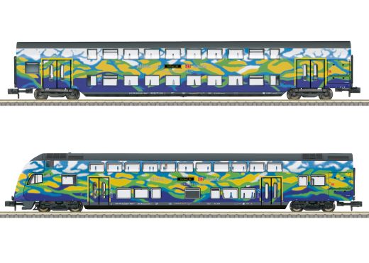 TRIX T18299 Doppelstockwagen-Set Touristi (Spur N)