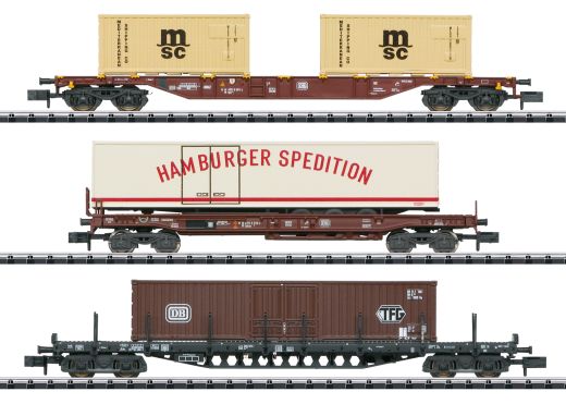 TRIX T18702 Containerwagen-Set Containerv (Spur N)