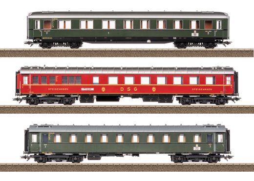 TRIX T23623 Schnellzug-Set 2 D74 DB (Spur H0)