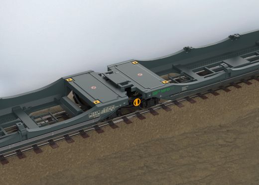 TRIX T24472 Gelenk-Taschenwagen MFD (Spur H0)