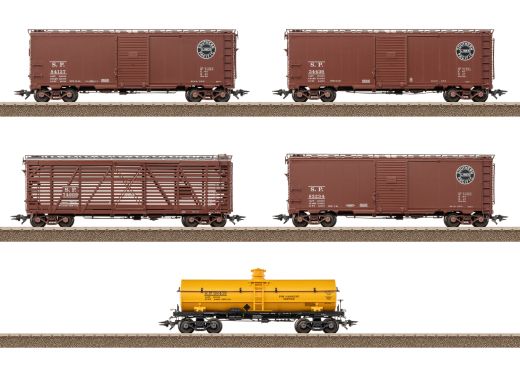 TRIX T24915 US Güterwagen-Set 5 Wagen (Spur H0)