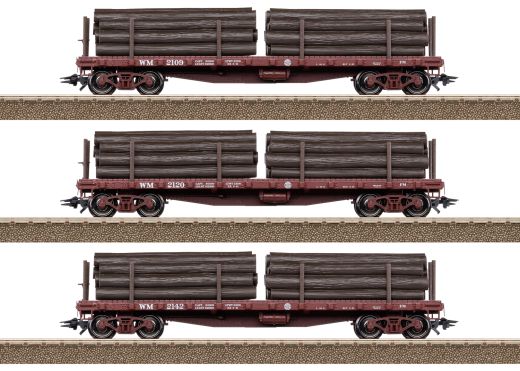 TRIX T24922 US-Flachwagen Set (Spur H0)