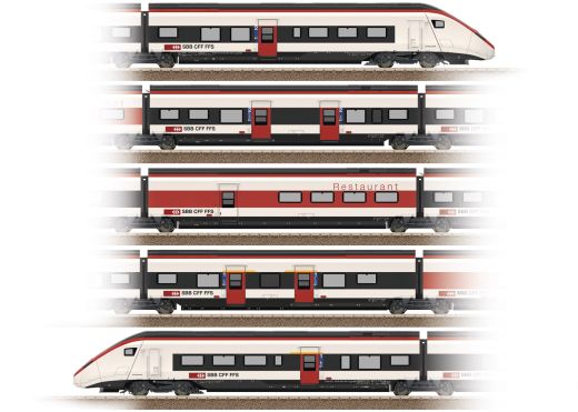 TRIX T25810 Elektro-Gliederzug RABe501 Gi (Spur H0)
