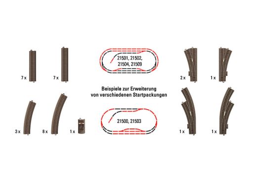 TRIX T62900 Gleisergänz.Trix H0Startsets (Spur H0)