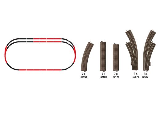 TRIX T62903 C-Gleis-Ergänzungspackung C3 (Spur H0)