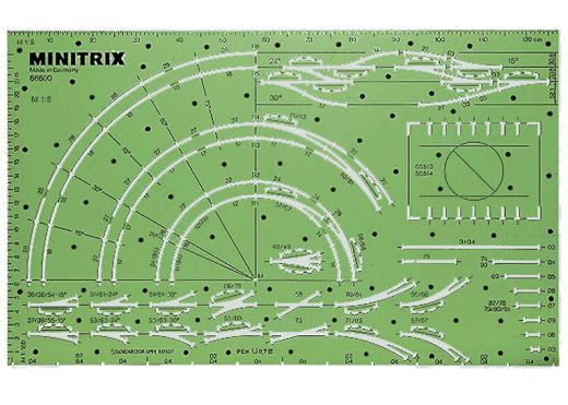 TRIX T66600 Gleisschablone (Spur N)