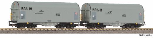 PIKO 28344 2er Set Schiebeplanenwg. ATIR Rail VI (Spur H0)