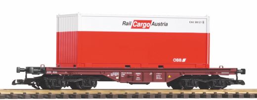PIKO 37011 G-Flachwg. mit Container ÖBB V (Spur G)
