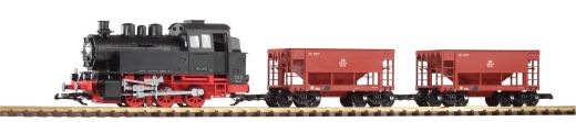 PIKO 37100 G-S-Set Güterzug BR 80 + 2 Schüttgutwg. (Spur G)