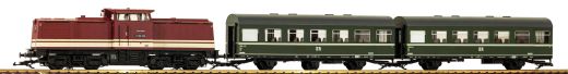 PIKO 37145 G-Start Set Personenzug V100 + 2x Rekow (Spur G)