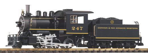 PIKO 38239 G-US Dampflok mit Tender Mini-Mogul D&R (Spur G)