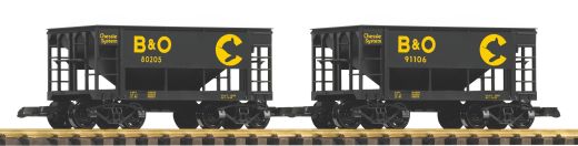 PIKO 38933 G-Schüttgutwg. B&O 2er Set (Spur G)