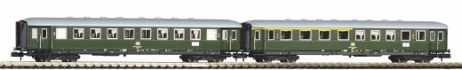 PIKO 40621 N-2er Set Schürzeneilzugwg. 2. Kl. und (Spur N)