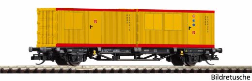 PIKO 47729 TT-Containertrgwg. 2x20 PIKO Rail Serv (Spur TT)