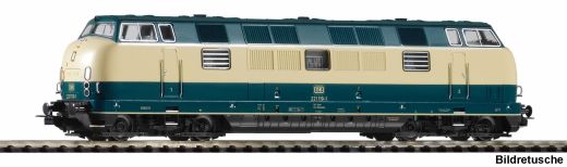 PIKO 52618 Diesellok/Sound BR 221 blau/ beige DB I (Spur H0)