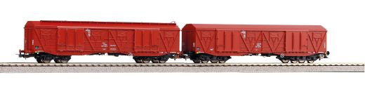 PIKO 58232 2er Set ged. Güterwagen 401Ka Gags-t + (Spur H0)