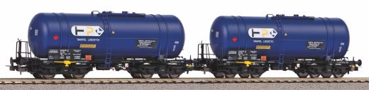 PIKO 58263 2er Set Kesselwg. (406Ra) Zaes Tankpol (Spur H0)