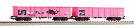 PIKO 58393 2er Set Eaos SBB, ein Wg. mit Graffiti (Spur H0)