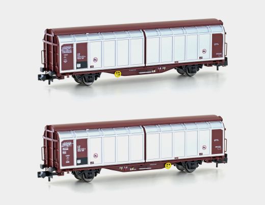 Lemke H24653 2er Set Schiebewandwagen Hbbi (Spur N)