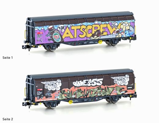 Lemke H24668 Schiebewandwagen Hbbillns SBB (Spur N)