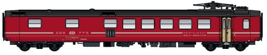 Lemke LS47262AC Speisewagen EW I WR SBB, Ep.I (Spur H0)