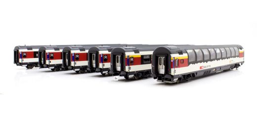Lemke LS97031 6er Set Personenwagen SBB, Ep DC (Spur H0)