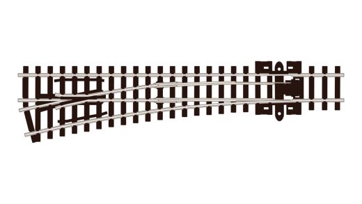 PECO 47SL396 N C80 Weiche links, R457mm