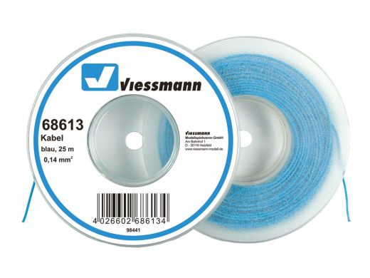 Viessmann 68613 25 m Kabel, 0,14 mm²,bl.